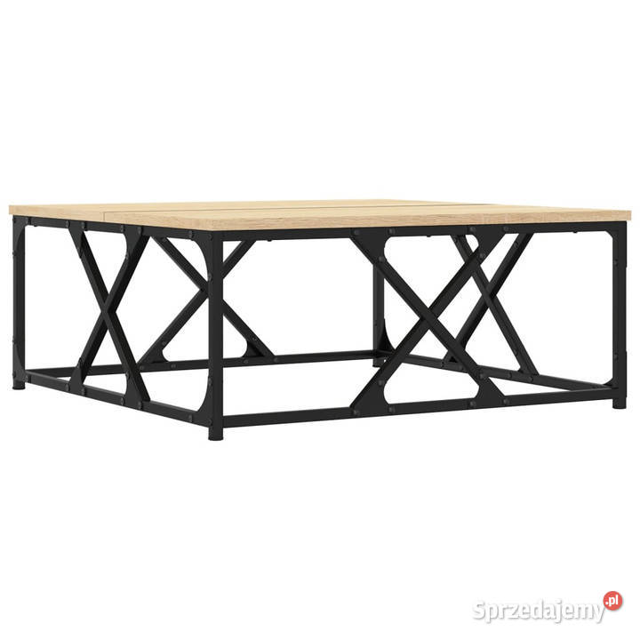 Stolik kawowy dąb sonoma 70x70x30 materiał Warszawa