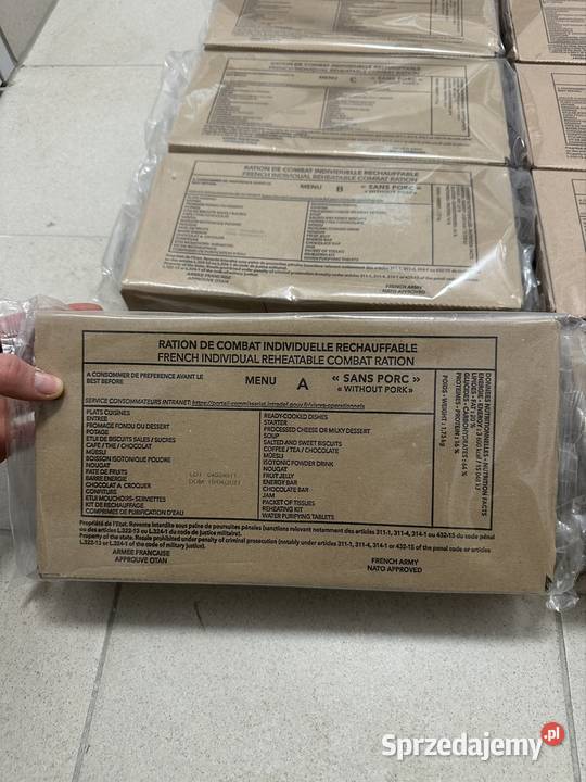 12 francuskich racji żywnościowych 3600kcal