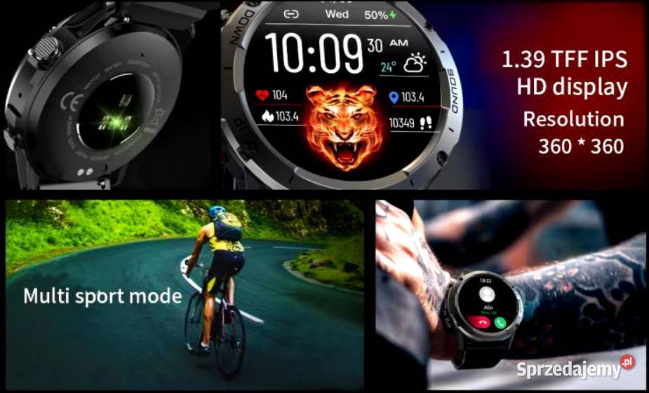 Inteligentny sportowy SmartWatch Mevaden NX9 139 Poznań sprzedam