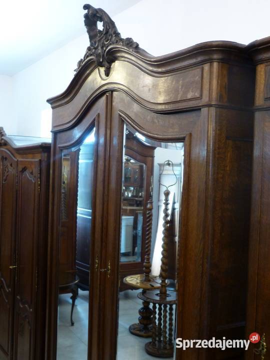 Szafa Ludwik rocaille ciemny dąb kompletusklep Meble śląskie sprzedam