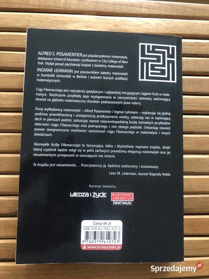 AS Posamentier I Lehmann Niezwykłe liczby Płock sprzedam