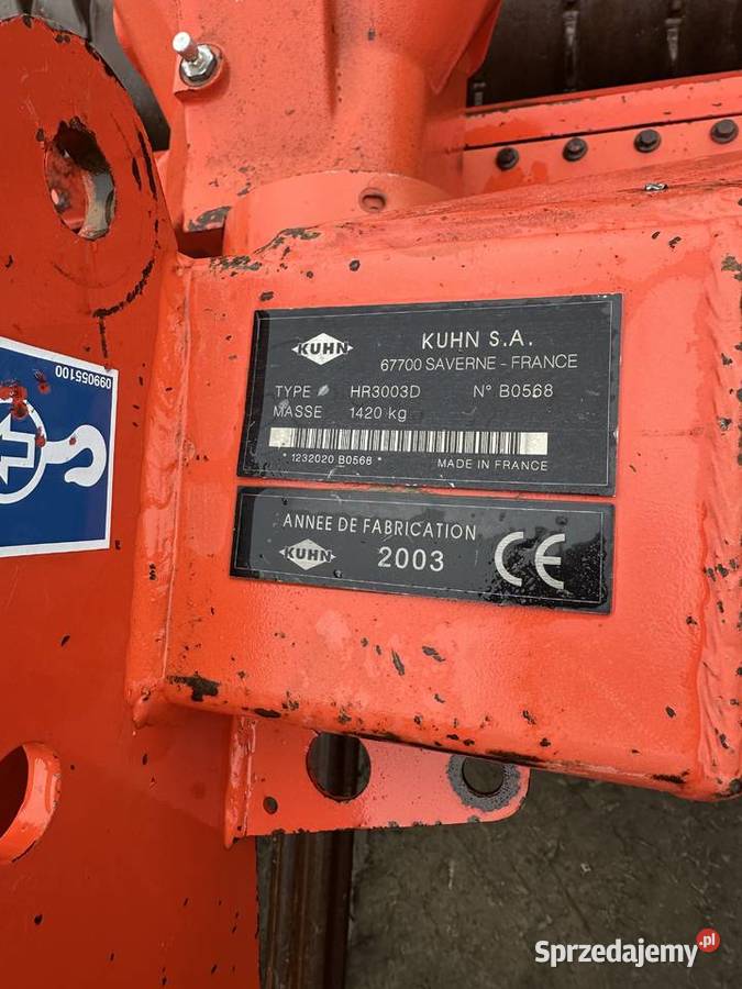 Brona wirowa Kuhn HR3003D Wał Packera mazowieckie Łyse sprzedam