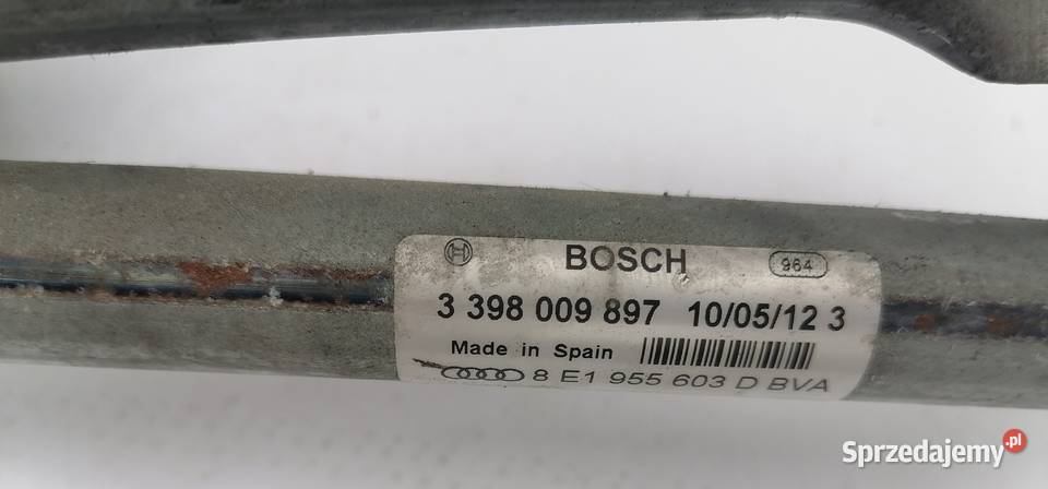 Mechanizm wycieraczek przód Audi A4 B6 B7 bez Szczerbice