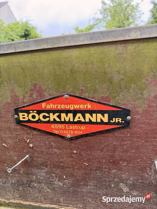 Przyczepka samochodowa przyczepa Bckmann 12T na Zielona Góra sprzedam