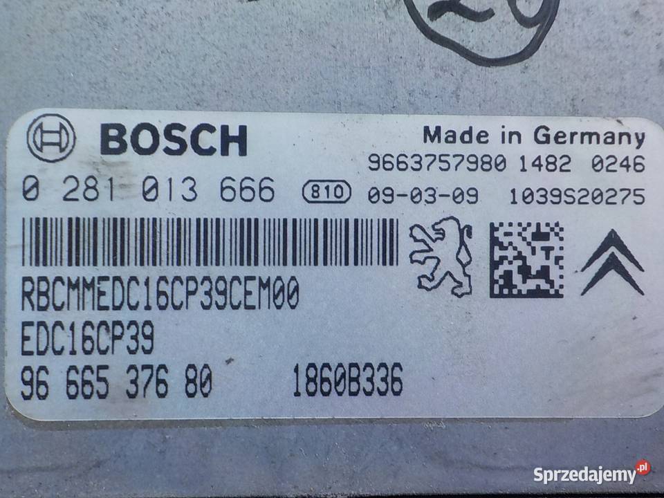 PEUGEOT 4007 22 HDI 10r 5D sterownik komputer osobowe Suków