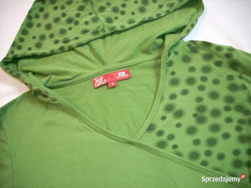 CROPP Zielona Bluza Bluzka Kaptur S 36 Nowy Sącz