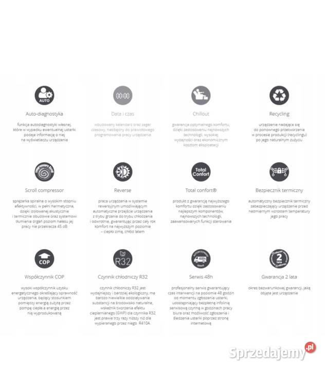 ATLANTIC POMPA CIEPŁA EXTENSA R32 10kW SPLIT Pompy ciepła Opole