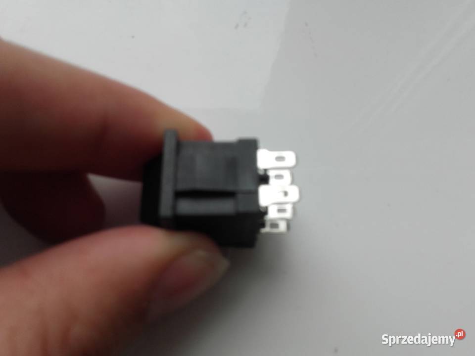 Prostokątny przełącznik kołyskowy 3pozycje Plastik