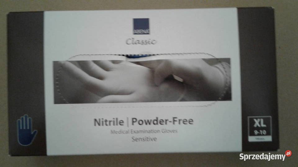 Rękawiczki nitrylowe rozmiar XL 910 100 blue Łomża