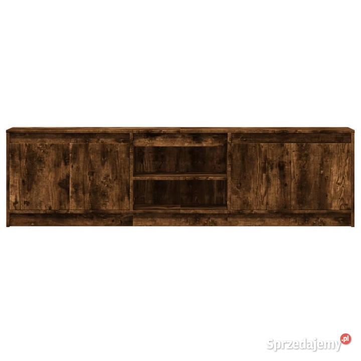 Szafka pod TV z LED przydymiony dąb 180x34x50 RTV Warszawa