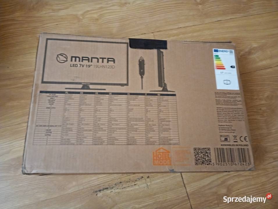 Telewizor Manta 19 z wbudowanym dekoderem DVBT 2 LED śląskie Dąbrowa Górnicza