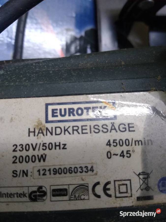 pilarka elektryczna EUROTEK CS216 2000Wat małopolskie