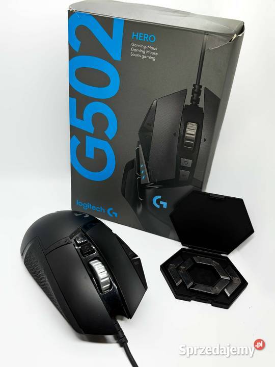 Myszka przewodowa Logitech G502 HERO sensor Klawiatury i myszy Elbląg