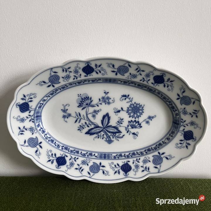 Wzór cebulowy Echt Cobalt sygn Tirschenreuth Porcelana i szkło Nowy Sącz