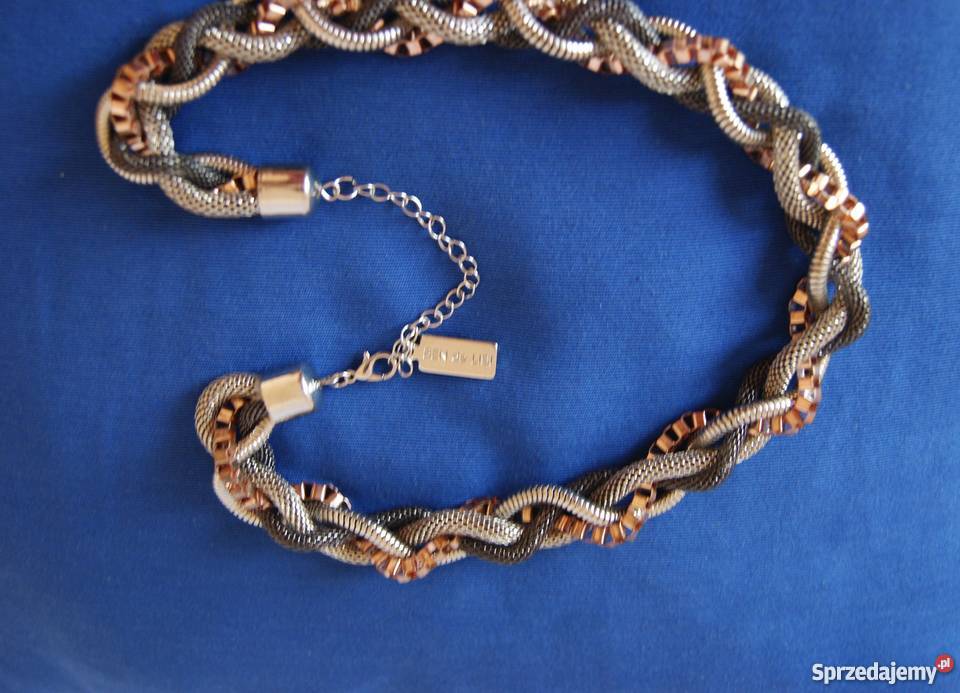 naszyjnik stylowy splot 3 kolorów lubelskie Zamość sprzedam