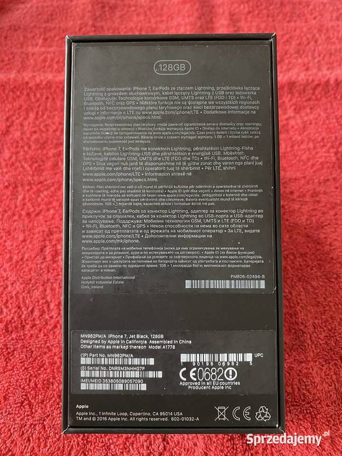 iPhone 7 128GB kolor Jet Black Dąbrowa Górnicza