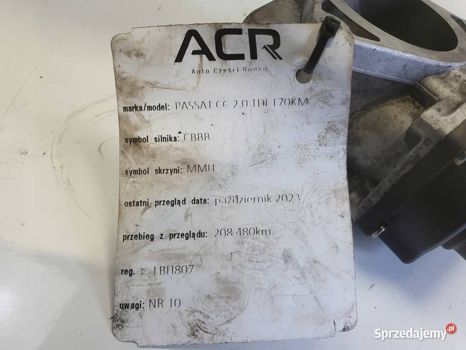 VW Passat CC 20 TDI ZAWÓR EGR NTK EGE5D009 lubelskie Chełm sprzedam