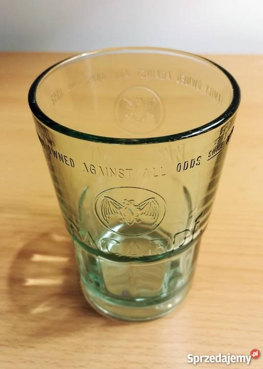 Szklanki Bacardi nowa kolekcja odcienie zieleni Wrocław sprzedam