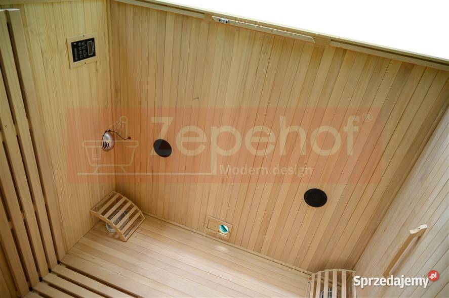 Sauna fińska sucha z piecem 1800x1500mm MOC 8 kW Grabówka