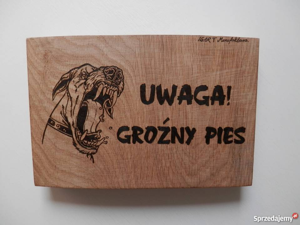 Tabliczka drewniana ręcznie wykonana jedyna taka Szczecinek