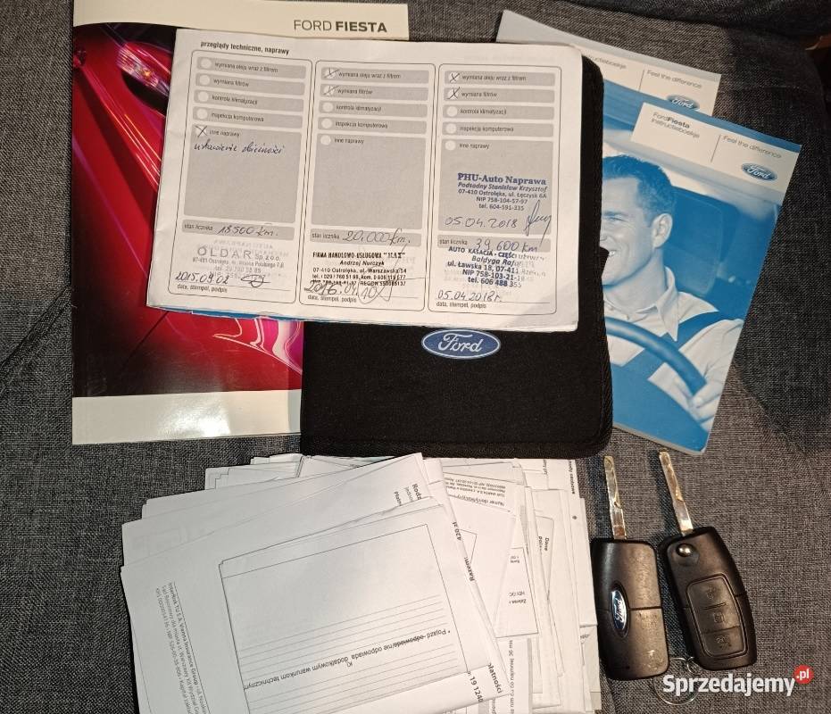 Piękny Ford Fiesta lift 2013r benzyna Titanium Ostrołęka