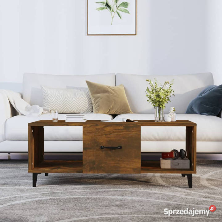 Stolik kawowy przydymiony dąb 102x50x40 WM817528 Warszawa sprzedam