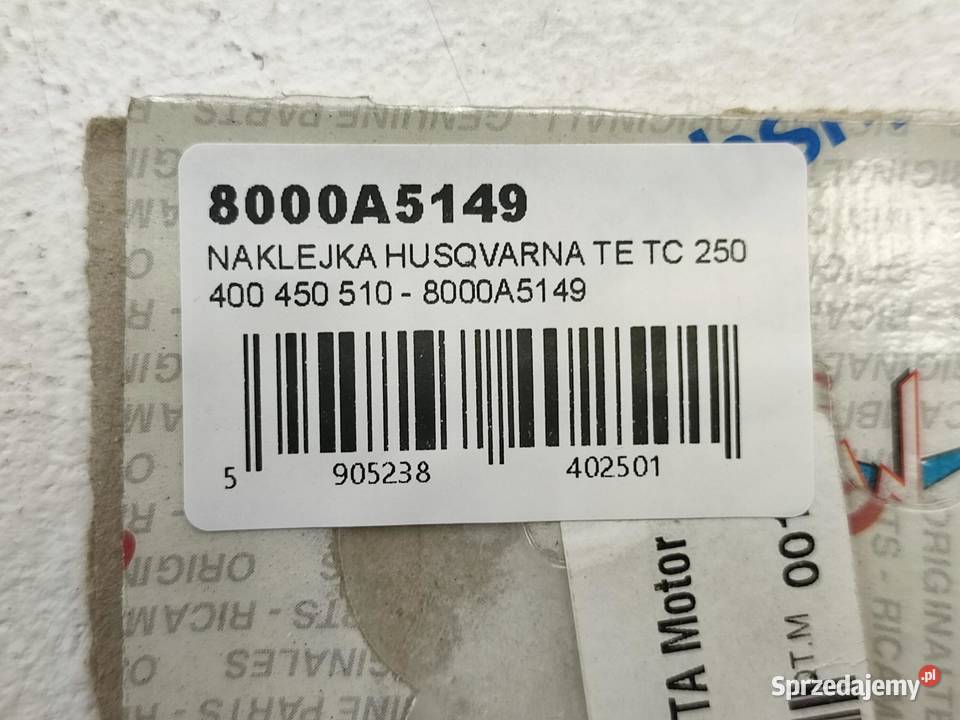 NAKLEJKA EMBLEMAT NA BŁOTNIK HUSQVARNA TETCSMR
