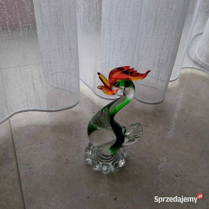 Szklany kogut Porcelana i szkło Bojanów sprzedam