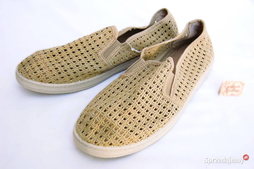 Półbuty z siatki tenisówki męskie khaki beż r46 zielony lubelskie Lublin