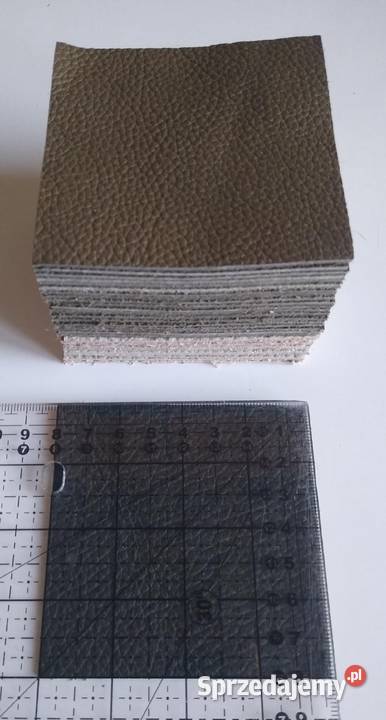Skóra Kwadrat 8 x 8 30 sztuk Licowa Włoska sprzedam