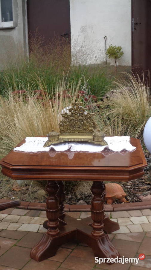 mosiężny kałamarz z listownikiem