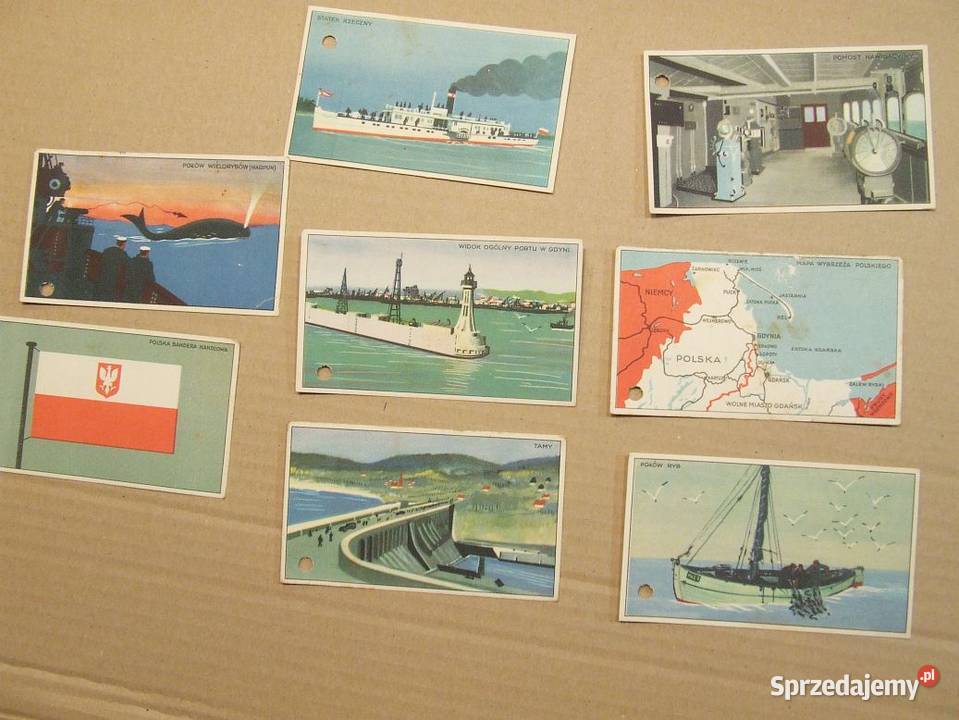 Czekolada APiasecki karteczki przedwojenne Morze Czeladź