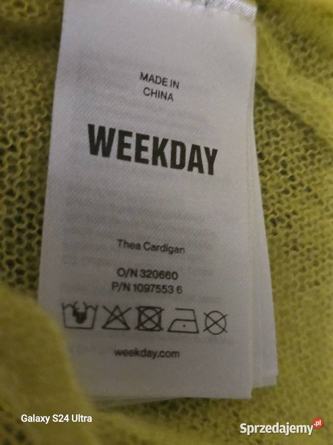 Damski złoty kardigan size S Swetry i golfy Żory