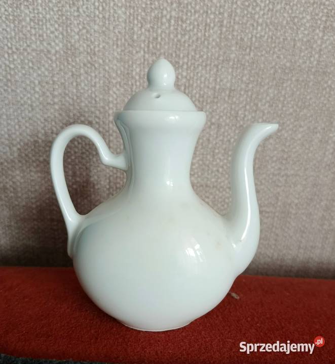 Mały czajniczek porcelanowy biały łódzkie Łódź sprzedam