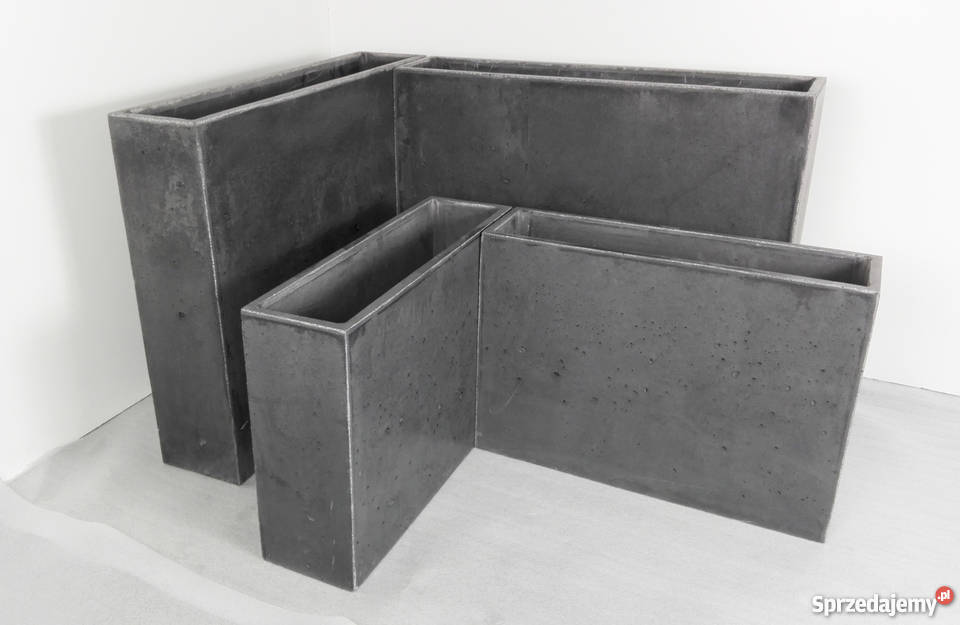 Donica betonowa 100x30x80 Donice betonowe beton Rawicz sprzedam