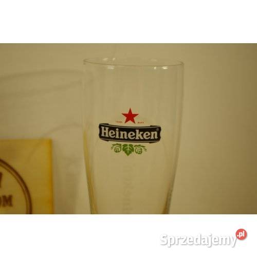 Oryginalna szklanka firmowa Heineken Porcelana i szkło