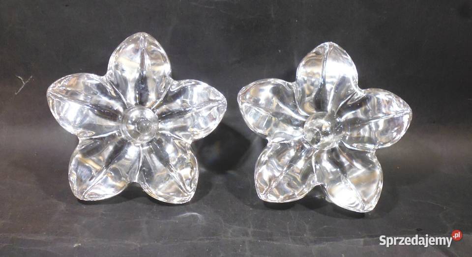 Świeczniki Kryształowe Orrefors Szwecja 2 Warszawa sprzedam