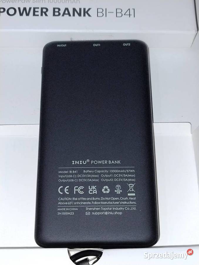 INIU Powerbank 10000mAh Komplet lubuskie Witnica