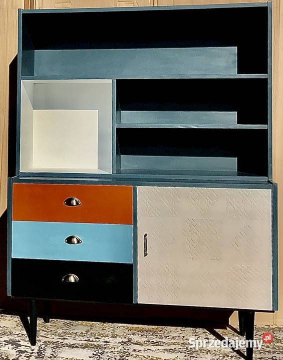 Regał PRL kredens retro vintage 120cm podkarpackie Przeworsk