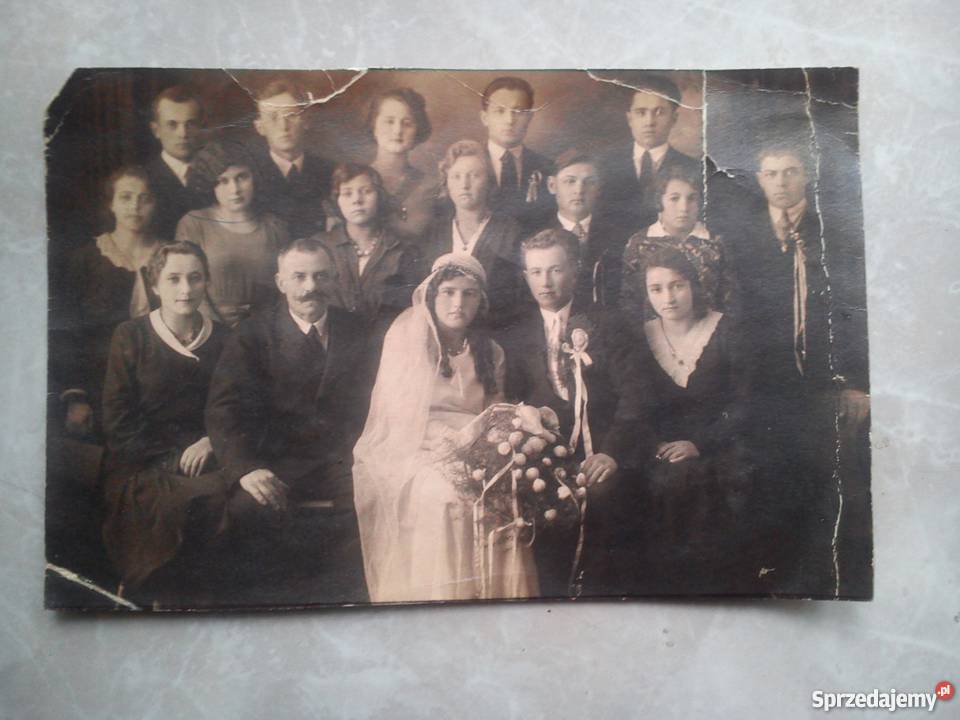Przedwojenne zdjecie Ślub Strzyzow nW Pozostałe Jarosław sprzedam