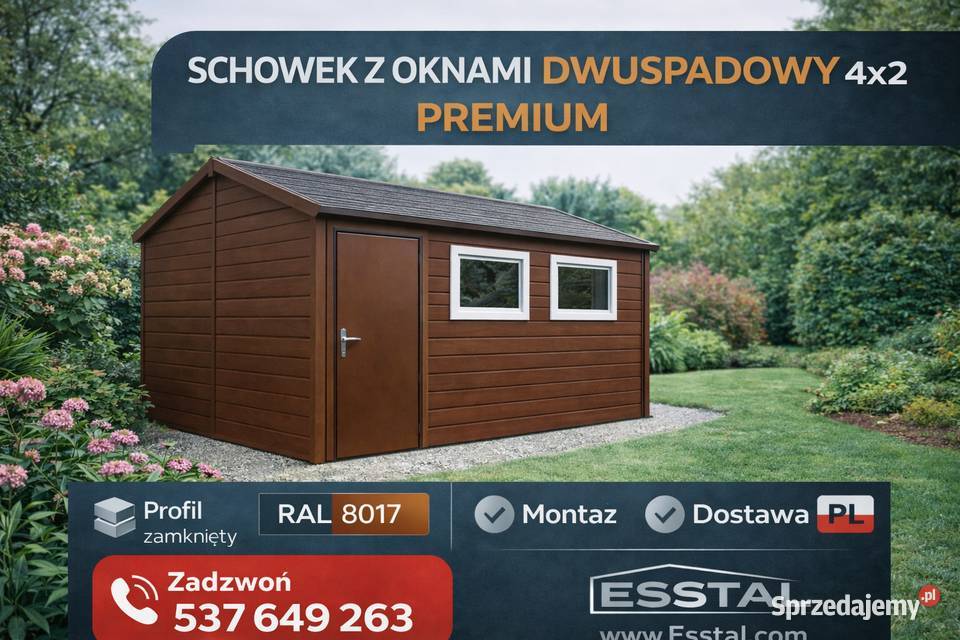 Mały Garaż OgrodowyWiatka Ogrodowa Schowek samodzielny Lubartów