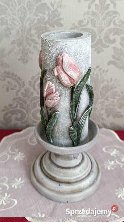 Wieczna świeca Świecznik Wielkanoc Rękodzieło