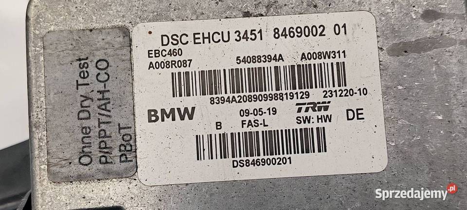 POMPA ABS HAMULCOWA BMW X4 M F98 8469002 osobowe Pozostałe Lipno