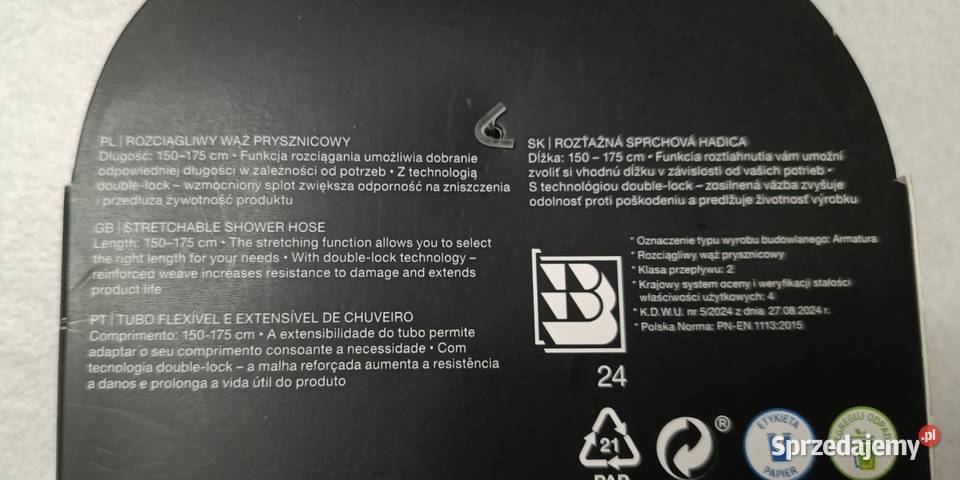 SMUKEE Home rozciągliwy wąż prysznicowy długość warmińsko-mazurskie