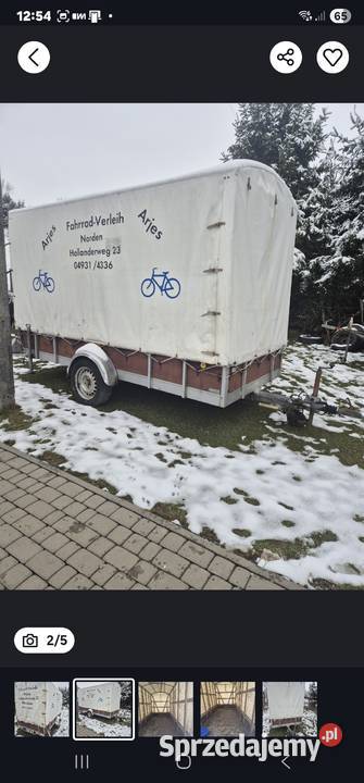 Przyczepka 1200 Rok produkcji 1989 podkarpackie