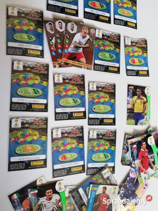 Kolekcja kart z piłkarzami 55 sztuk