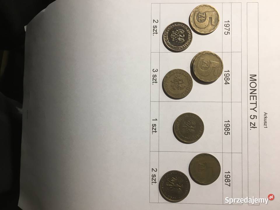 Monety polskie z epoki komunizmu Numizmatyka Olsztyn