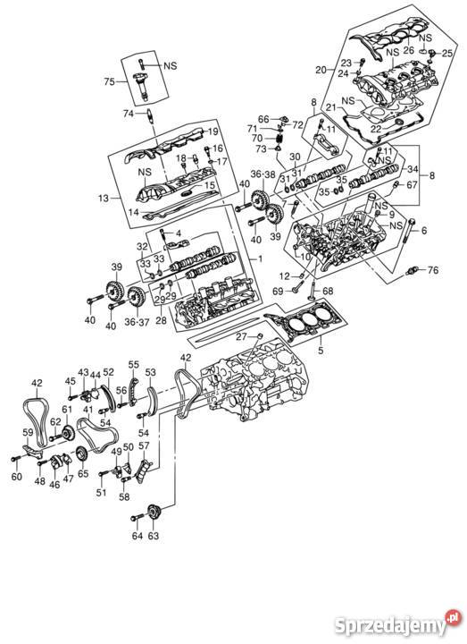 Rozrząd Suzuki XL7 XL7 36 V6 0709 mechanizmy rozrządu Rumia