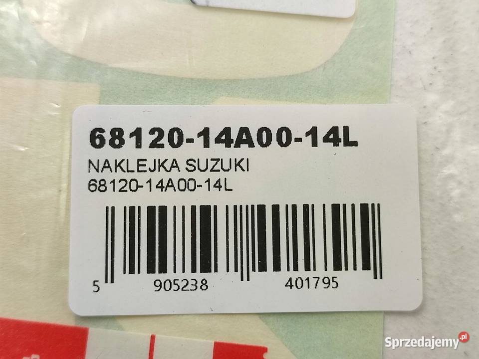 NAKLEJKA SUZUKI NA BAK SUZUKI DR600R 19861988 sprzedam
