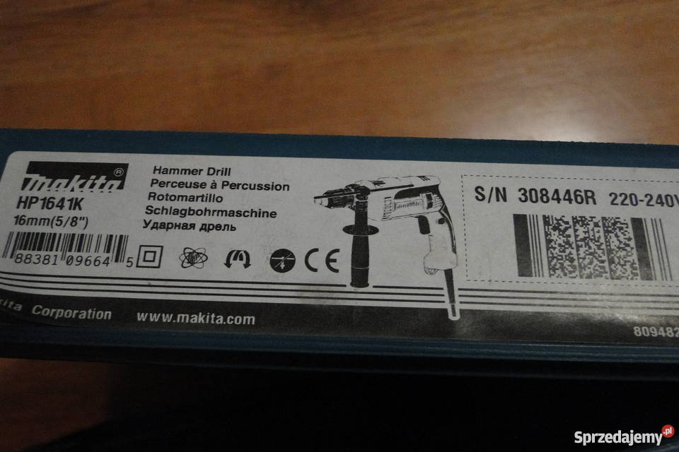 Wiertarka udarowa Makita HP1641K walizka dolnośląskie Wrocław